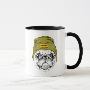 Hipster-Mops   ist es cool Tasse