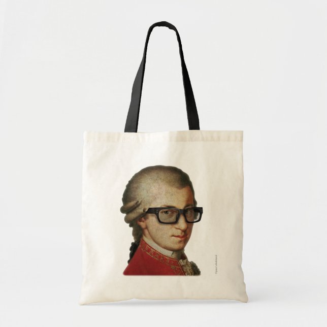 Hipster Mozart Tragetasche (Vorne)