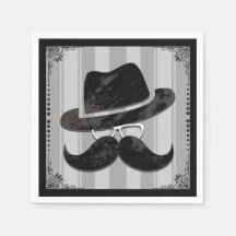 Hipster Mustache Hat Glasses Birthday Party