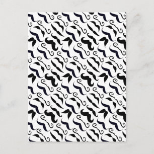 Hipster Mustache Vintag Retro Postkarte