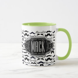 Hipster Mustache Vintag Retro Tasse