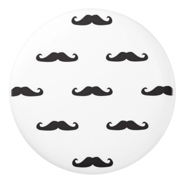 Hipster-Muster Keramikknauf (Vorderseite)