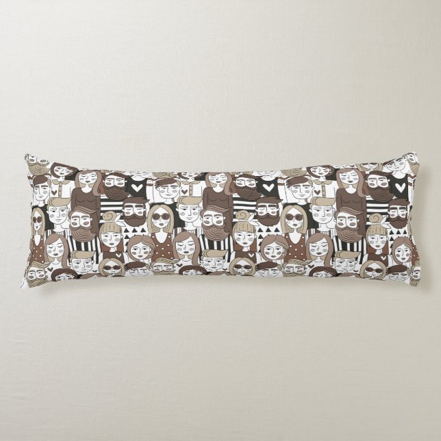 Hipster Muster Kissen (Vorderseite)