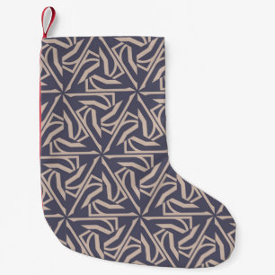 Hipster Muster mit polygonalen Elementen. Dreiecke Kleiner Weihnachtsstrumpf