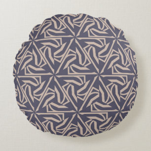 Hipster-Muster mit polygonalen Elementen. Dreiecke Rundes Kissen