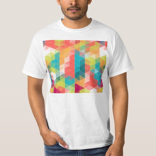 Hipster-Muster T-Shirt (Vorderseite)