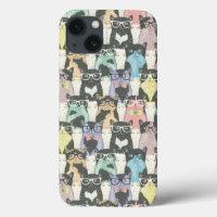 Hipster Niedliche Katzen Muster
