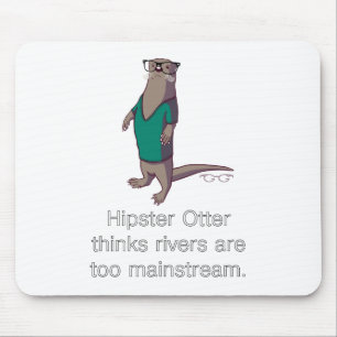Hipster-Otter Mousepad