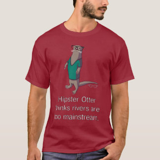 Hipster-Otter-T - Shirt