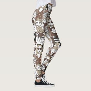 Hipster Pattern Leggings