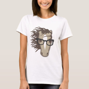 Hipster-Pferd T-Shirt