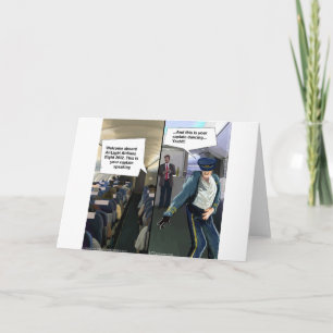 Hipster Pilot Funny Karte