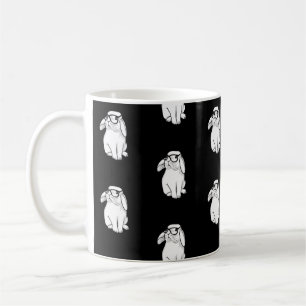 Hipster Rabbit Funny Bunny mit Brille Niedlich Ani Kaffeetasse