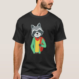 Hipster Raccoon WeberJacket Goofy Geek Raccoon T-Shirt