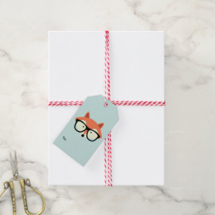 Hipster Red Fox Geschenkanhänger