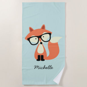 Hipster Red Fox Strandtuch