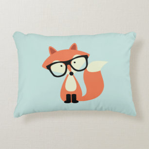 Hipster Red Fox Zierkissen