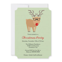 Hipster Reindeer Green Party