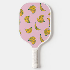 Hipster Rosa und Gelbbanane Pickleball Schläger