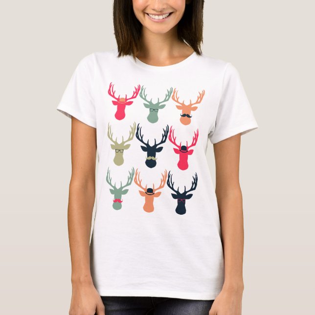 Hipster-Rotwild entspanntes geeignetes Shirt (Vorderseite)