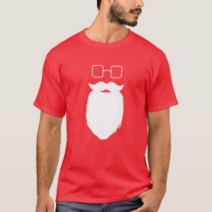 Hipster Santa Beard and Glassy - Neuartiger Vater  T-Shirt