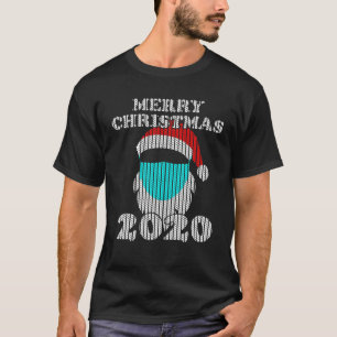 Hipster Santa mit Gesichtsmaske Geschenk, 2020 häs T-Shirt
