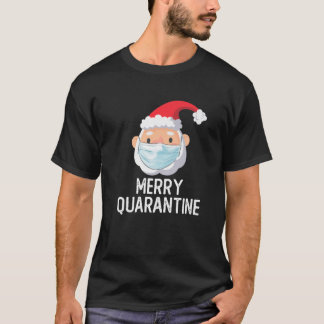 Hipster Santa Wearing Gesichtsmaske 2020 Ugly Merr T-Shirt