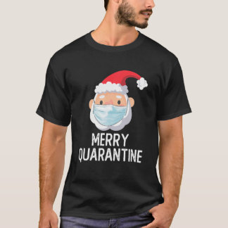 Hipster Santa Wearing Gesichtsmaske 2020 Ugly Merr T-Shirt