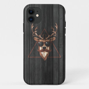 Hipster-Schnurrbart-Hirsch - Dunkle Edition Case-Mate iPhone Hülle