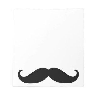 Hipster-Schnurrbart Notizblock