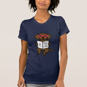 Hipster-Schokoladen-Labrador-Welpe T-Shirt