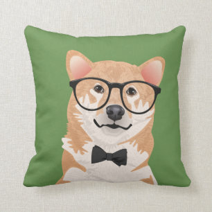 Hipster Shiba Inu Kissen
