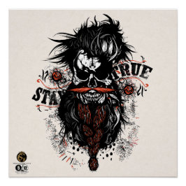 Hipster Skulls Stay Poster