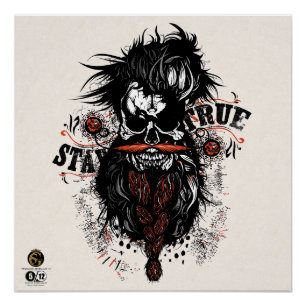 Hipster Skulls Stay Poster