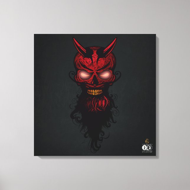 Hipster Skulls-Todeskopf Leinwanddruck (Vorderseite)