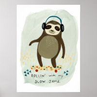 Hipster Sloth | Rollin' mit meinen langsamen Marme