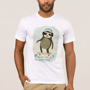 Hipster Sloth   Rollin' mit meinen langsamen Marme T-Shirt
