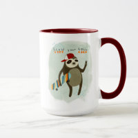 Hipster Sloth | Warten Sie Ihre Rolle
