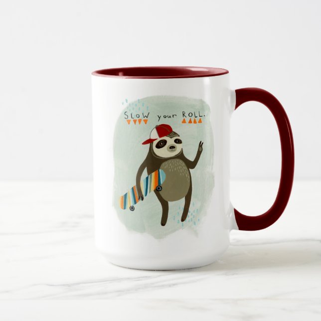 Hipster Sloth | Warten Sie Ihre Rolle Tasse (Rechts)