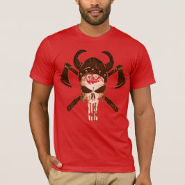 Hipster Spooky Bloody Viking Skull Shirt