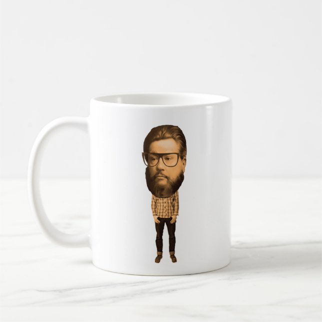 Hipster Spurgeon Kaffeetasse (Links)