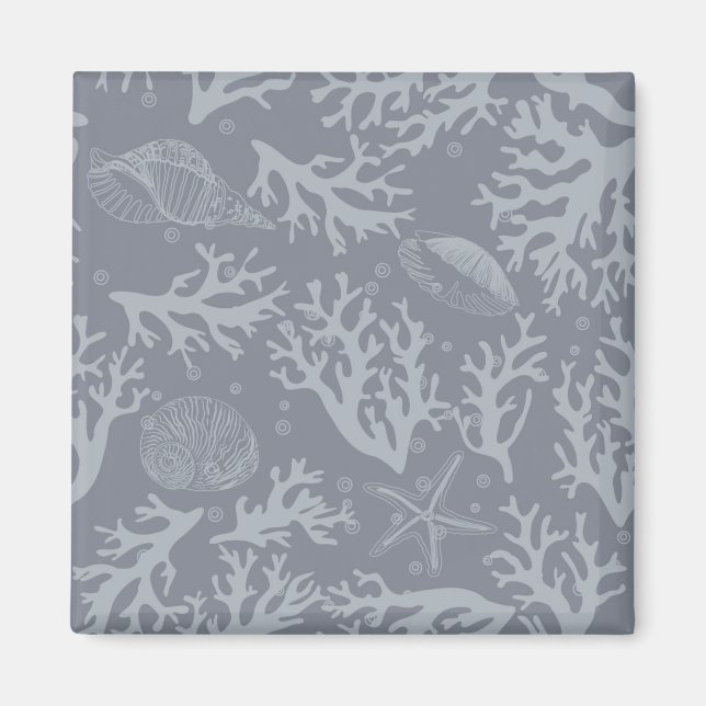 Hipster Style Coral Reef Magnet (Vorne)