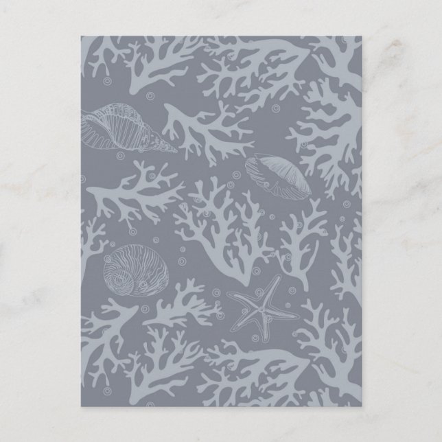 Hipster Style Coral Reef Postkarte (Vorderseite)