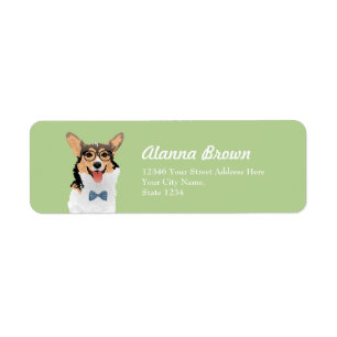 Hipster Sweet Black Tan White Pembroke Welsh Corgi