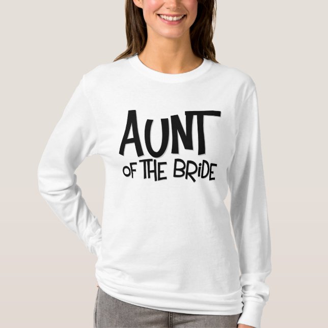 Hipster Tante der Braut T-Shirt (Vorderseite)