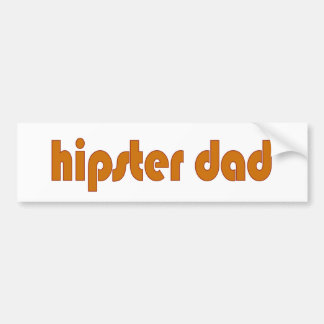 Hipster-Vater Autoaufkleber