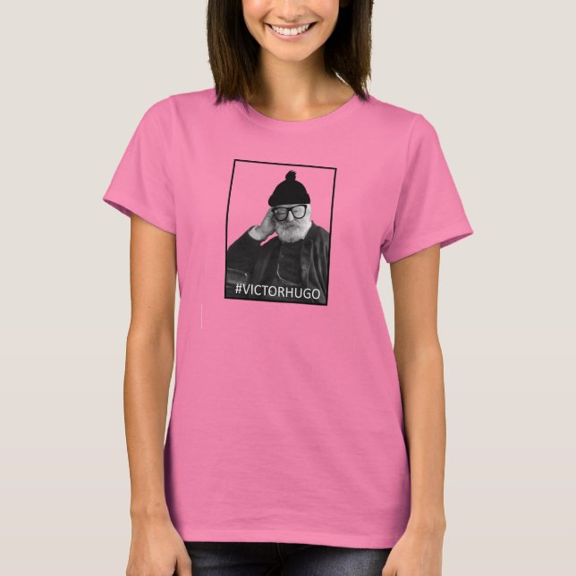 Hipster Victor Hugo T-Shirt (Vorderseite)