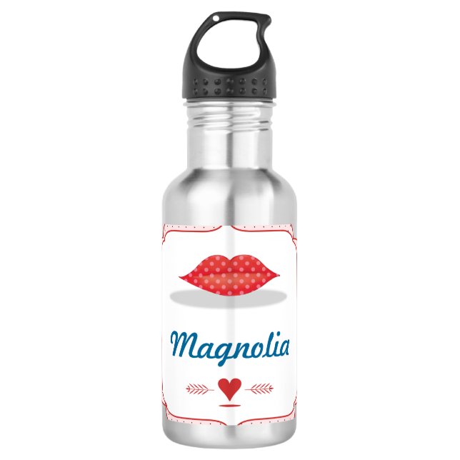 Hipster Vintag Retro Edelstahlflasche (Vorderseite)