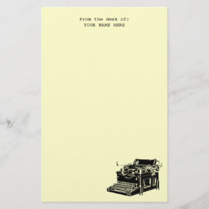 Hipster-Vintager Schreibmaschinen-Notizblock Briefpapier