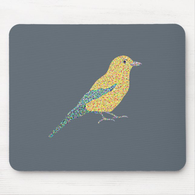 Hipster-Vögel Mousepad (Vorne)